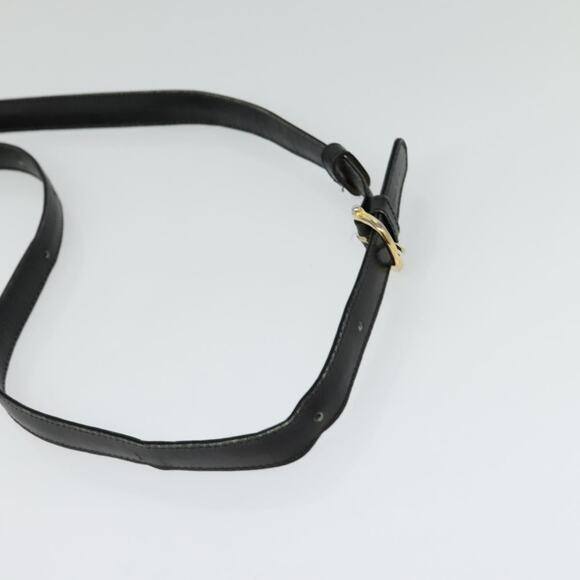 CELINE Macadam Canvas Shoulder Bag Suede Black Gold - Picture 7 of 12